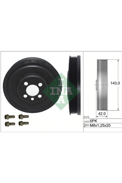 FAG Set Fulie Arbore Cotit Audi A4 B6/Q3/Q5 Ford Galaxy 1 1995-2024