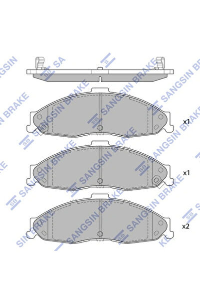 Hİ-Q Set Placute Frana Frana Disc Chevrolet Camaro
