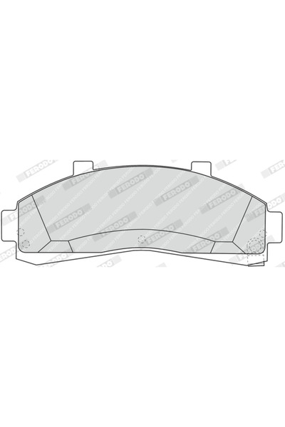 FERODO Disc Brake Pad Set Ford F-250 Ford Australia F-250 Pick-Up/F-350 Pick-Up