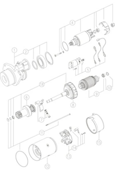 MAHLE Starter Belarus Series 100