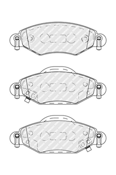 FERODO Brake Pad Set Disc Brake Toyota Yaris