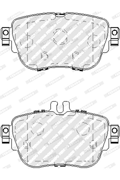 FERODO Brake Pad Set Disc Brake Mercedes-Benz Cls/E-Class