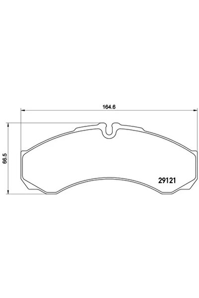 Brembo Комплект спирачни накладки дискови спирачки Iveco Daily 3 каросерия/Da...