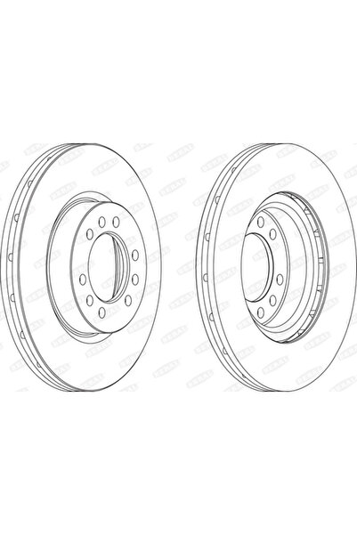 BERAL Спирачен диск Iveco Daily 3 Каросерия/Daily 3 Платформа/Шаси Volvo Fh