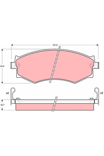 TRW Set Placute Frana Frana Disc Ford Australia Corsair Infiniti G20