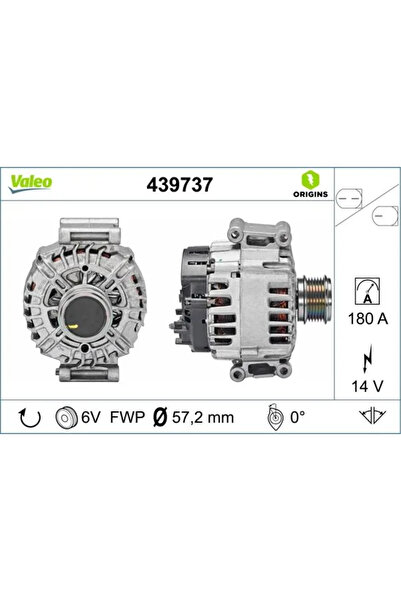 VALEO Generator / Alternator Audi A3 Seat Alhambra/Leon