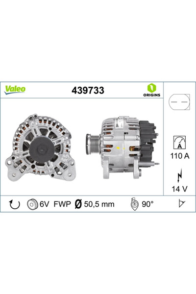 VALEO Generator / Alternator Audi A1/A3 Seat Altea/Ibiza 4/Leon