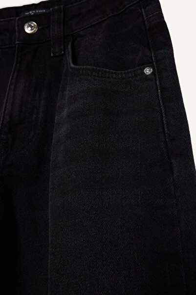 DeFacto Baggy Fit Yüksek Bel Düz Paça Uzun Jean Pantolon F2960AX25WN