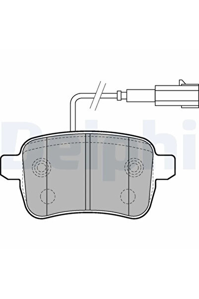 DELPHİ Комплект накладки дискови спирачки Alfa Romeo Giulietta