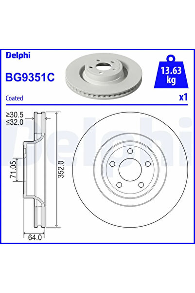 DELPHİ Disc Frana Ford Usa Mustang