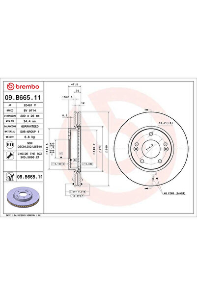 Brembo Disc Frana Hyundai (Beijing) I30 Kia Cerato 2/Cerato Koup 2/Cerato Koup 3