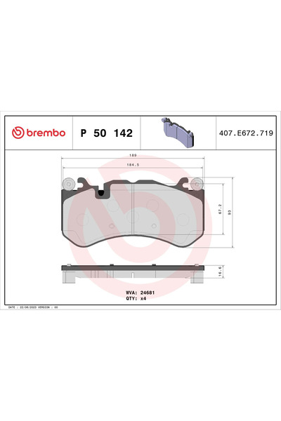 Brembo Set Placute Frana Frana Disc Mercedes-Benz C-Class/Clk/Cls Puch G-Modell