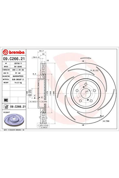 Brembo Disc Frana Lexus Gs/Rc