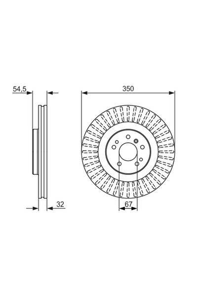 Bosch Disc Frana Mercedes-Benz Gl-Class/Gle/M-Class