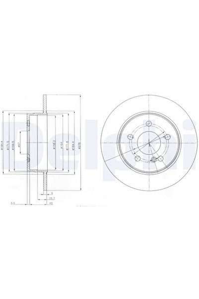 DELPHİ Disc Frana Mercedes-Benz C-Class