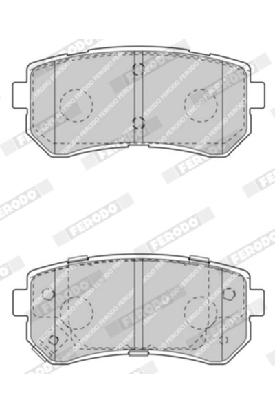 FERODO Brake Pad Set Disc Brake Kia Cee'D