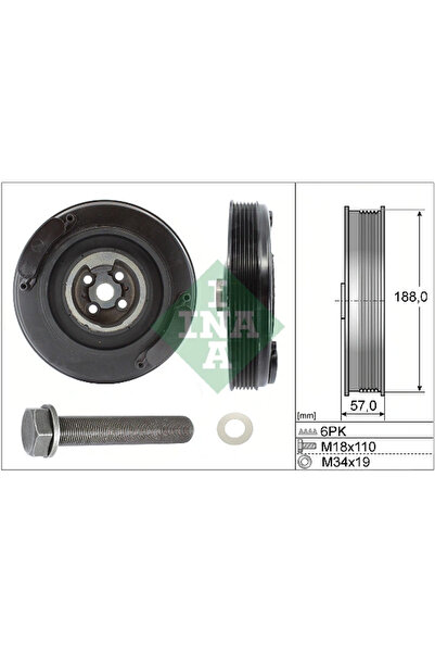 FAG Set Fulie Arbore Cotit Audi A6 C4 Volvo 850/S70/S80 1 1990-2013