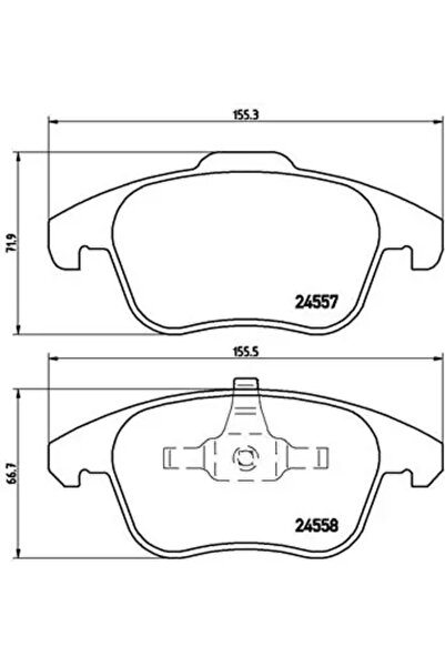 Brembo Set Placute Frana Frana Disc Citroen C4 2/C4 Grand Picasso 1/C4 Picass...