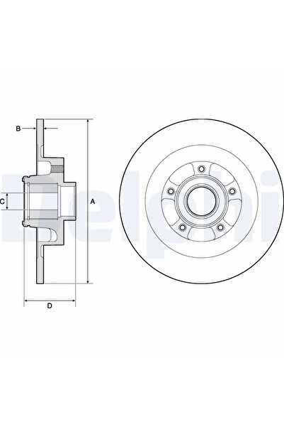 DELPHİ Disc Frana Renault Grand Scenic 3