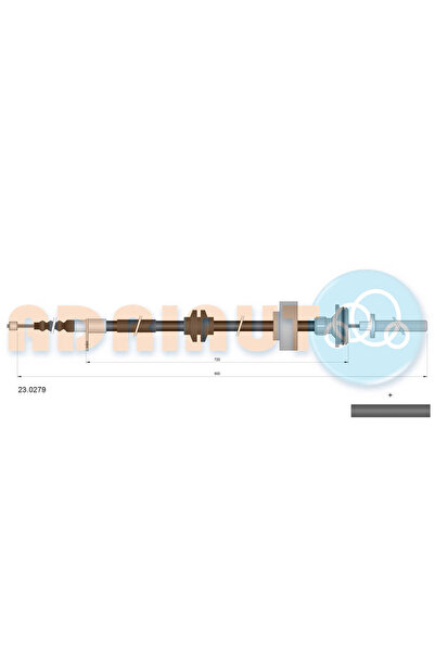 Adriauto Cablu Frana De Parcare Spate Dreapta Land Rover Range Rover 3