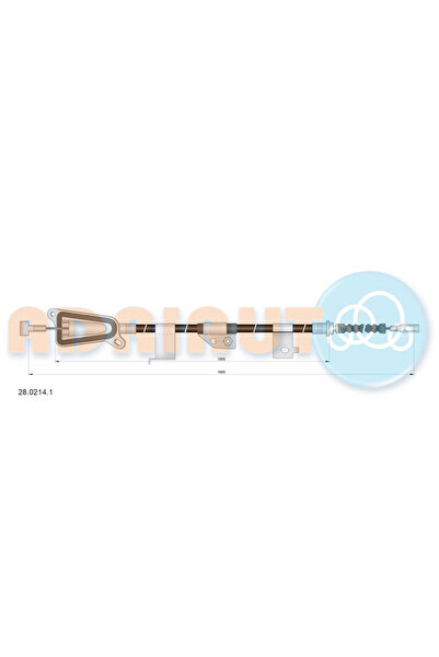 Adriauto Cablu Frana De Parcare Spate Dreapta Nissan Almera 2