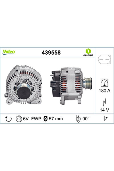 VALEO Generator / Alternator Skoda Superb 2/Yeti Vw Cc B7/Golf Plus 5/Passat B6
