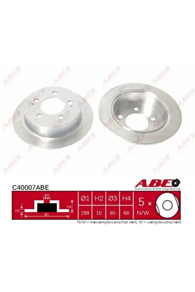 Abe Спирачен диск на задния мост Ssangyong Actyon 1/Actyon 2/Actyon Sports 1