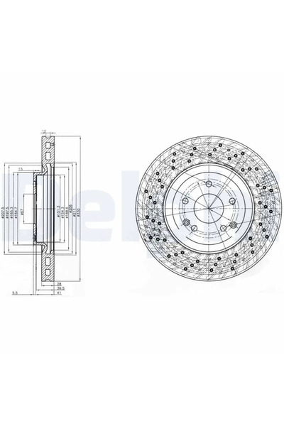 DELPHİ Disc Frana Mercedes-Benz C-Class/Clk/Slk