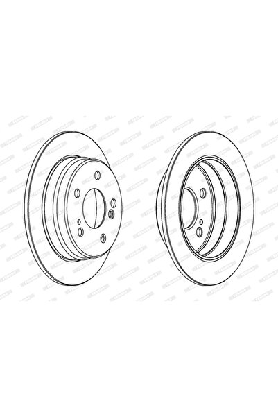 FERODO Brake Disc Mercedes-Benz 124 Limousine/190/E-Class