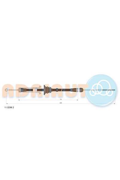Adriauto Cablu Frana De Parcare Fata Iveco Daily 4 Bus/Daily 4 Caroserie/Dail...