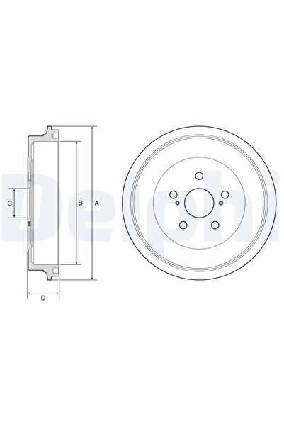 DELPHİ Tambur Frana Subaru Trezia Toyota Allion 2/Corolla Limuzina/Premio