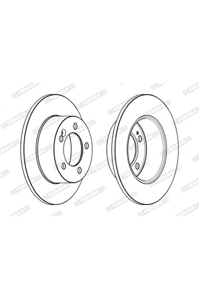 FERODO Brake Disc Nissan NV400 Body/NV400 Platform/Chassis Opel Movano B Bus/...