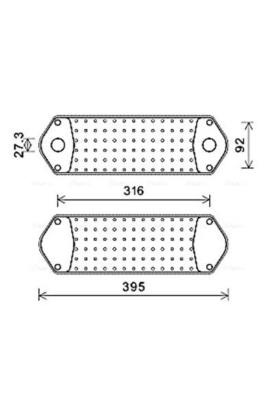 AVA Quality Cooling Oil Cooler Engine Oil Scania G 1/P 1/R 1