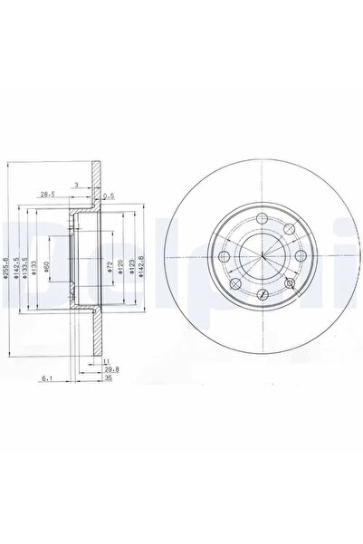 DELPHİ Disc Brake Opel Astra G Vauxhall Astra Model 4