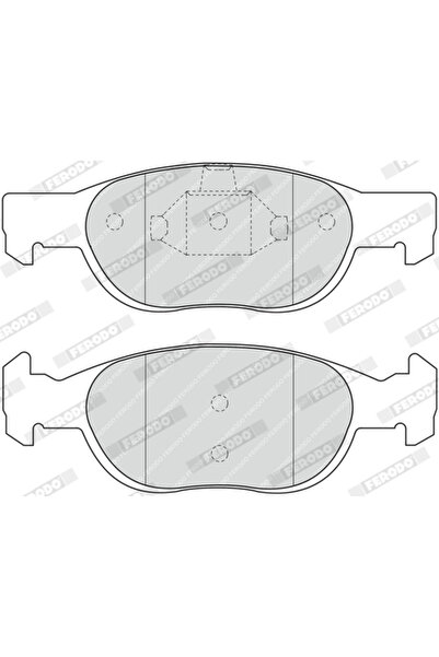 FERODO Brake Pad Set Disc Brake Fiat Punto Lancia Y