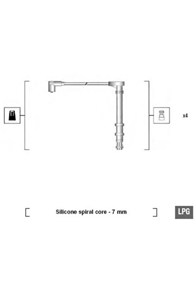 MAGNETI MARELLI Set Cablaj Aprinder Fiat Albea/Brava/Bravo 1 Lancia Dedra/Del...