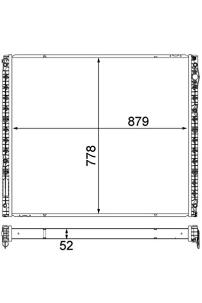 MAHLE Radiator Temperatura Scazuta Intercooler Man Tgs 1