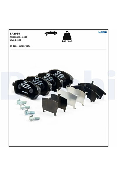 DELPHİ Brake pad set disc brake SUZUKI BALENO 2016-2021 LP2069