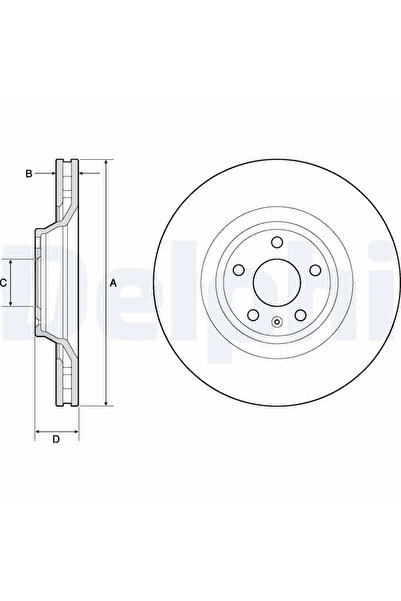 DELPHİ Disc Frana Audi A6 Allroad C6/A6 C5/A6 C6 Audi (Faw) A6L C6
