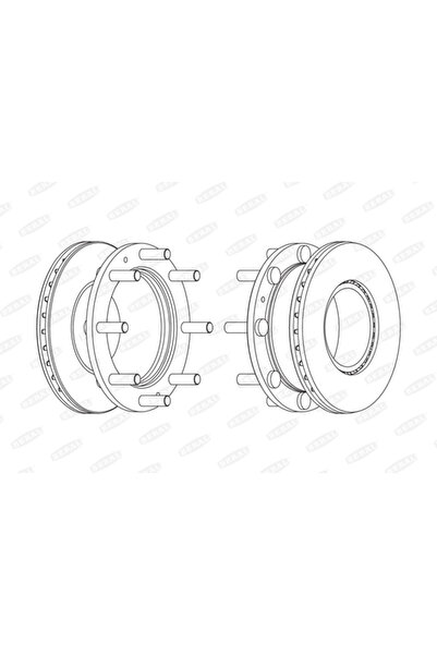 BERAL Спирачен диск Iveco Eurocargo 1-3/Eurocargo 4/Eurocargo 5
