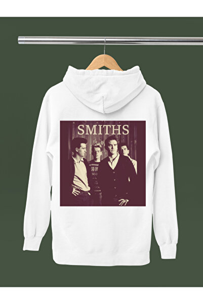 MAGORS سترة روك قطنية مطبوعة بأكمام طويلة وقلنسوة من THE SMITHS بثلاثة خيوط