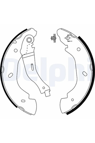DELPHİ Brake Shoe Set Ford Transit Tourneo Bus/Transit Bus/Transit Bodywork