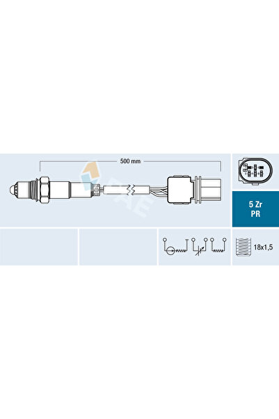 FAE Lambda sensor LANCIA DELTA III 2008-2014 75119
