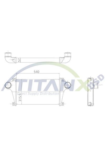 TitanX Intercooler Compresor Iveco Eurocargo 1-3