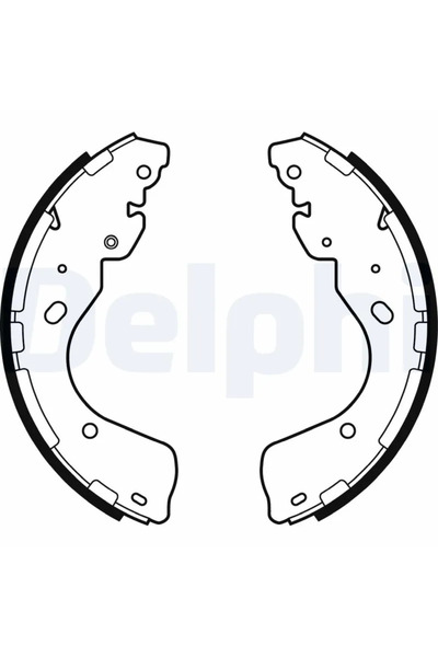 DELPHİ Set of brake shoes NISSAN NAVARA NP300 pick-up 2014-2020 LS2080
