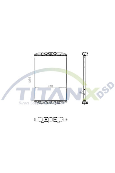 TitanX Radiator Racire Motor Daf 95 Xf/Xf 95