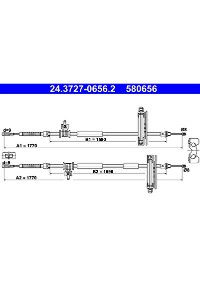 Ate Cablu Frana De Parcare Ford Focus 1