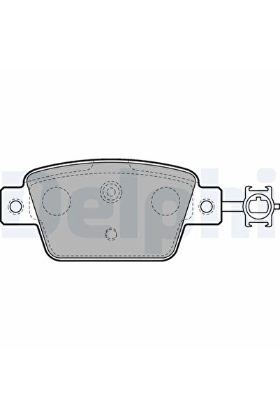 DELPHİ Комплект накладки за дискови спирачки Chrysler Delta Fiat Bravo 2/Brav...