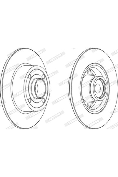 FERODO Disc Frana Renault Clio 3/Megane 2/Modus / Grand Modus
