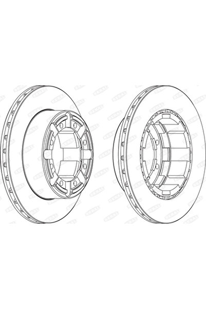 BERAL Disc Frana Renault Mascott Caroserie/Mascott Platou /